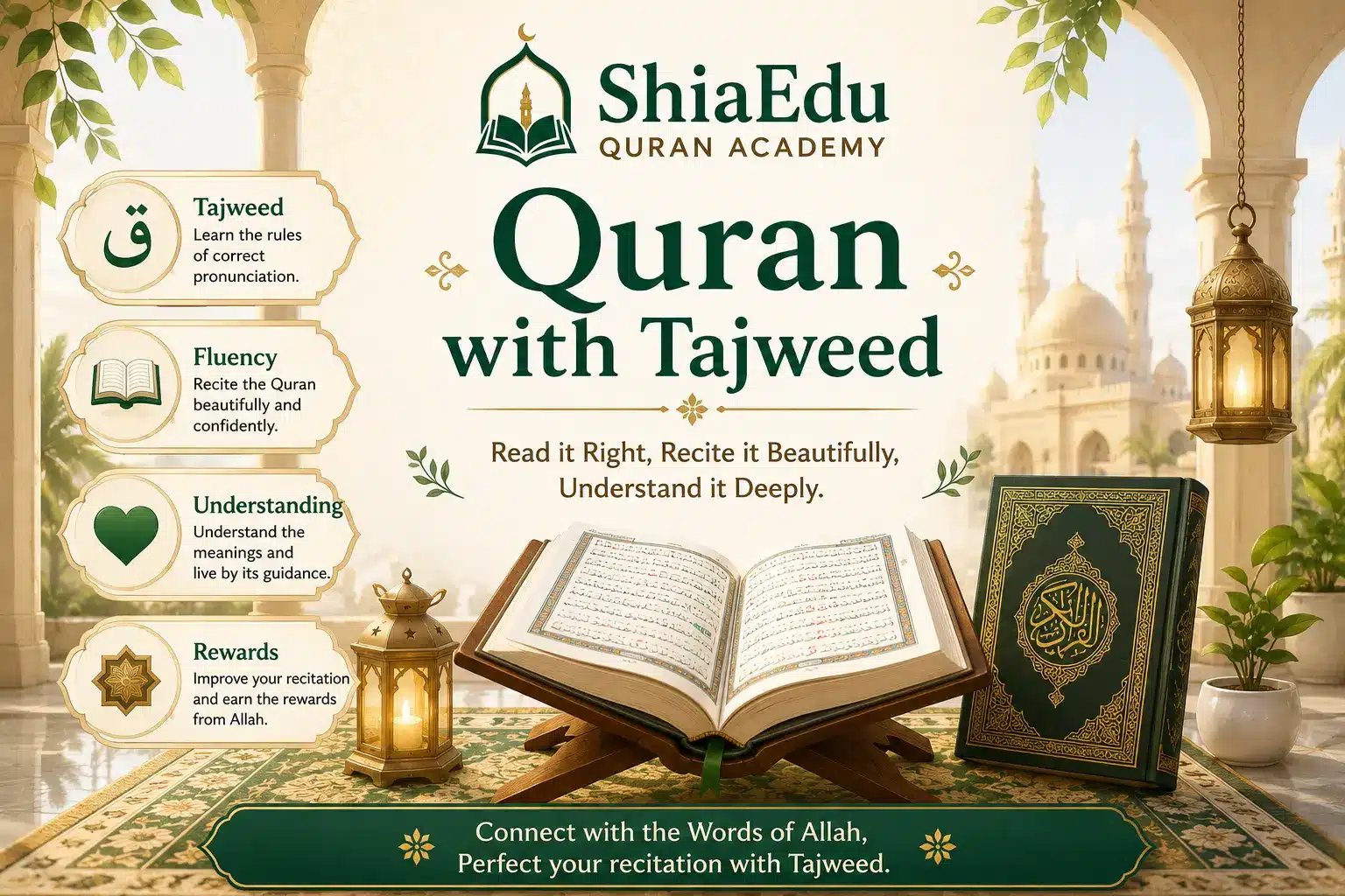 Shia Online Quran with Tajweed for Adults — Live One-to-One Classes