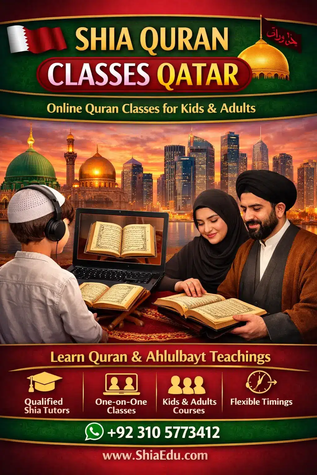 Shia Online Quran Classes for Kids and Adults in Qatar — ShiaEdu