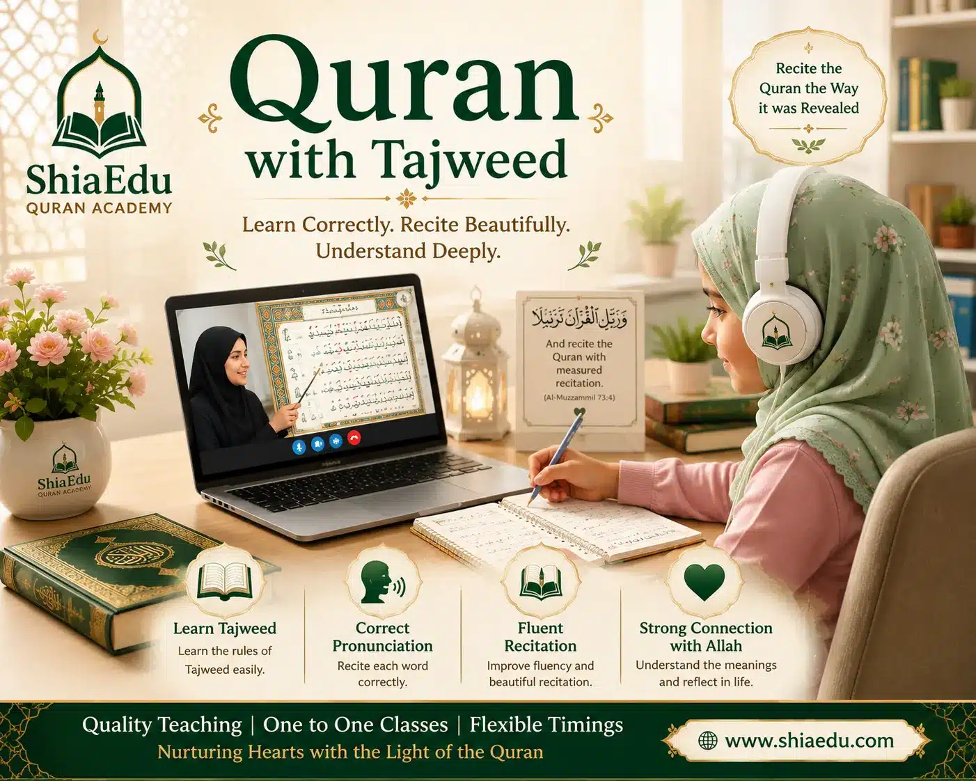 Shia Online Quran Classes in Qatar — ShiaEdu certified Shia Quran teachers for families in Doha, Al Rayyan and Al Wakrah