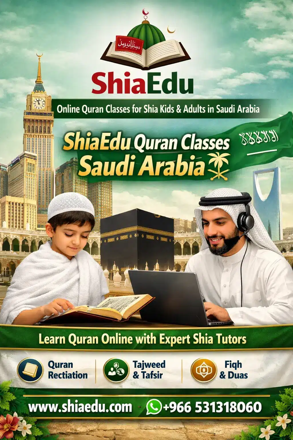 Shia Online Quran Classes in Saudi Arabia for Kids — Certified Shia Quran Teachers for Children in Qatif, Al-Ahsa and Madina