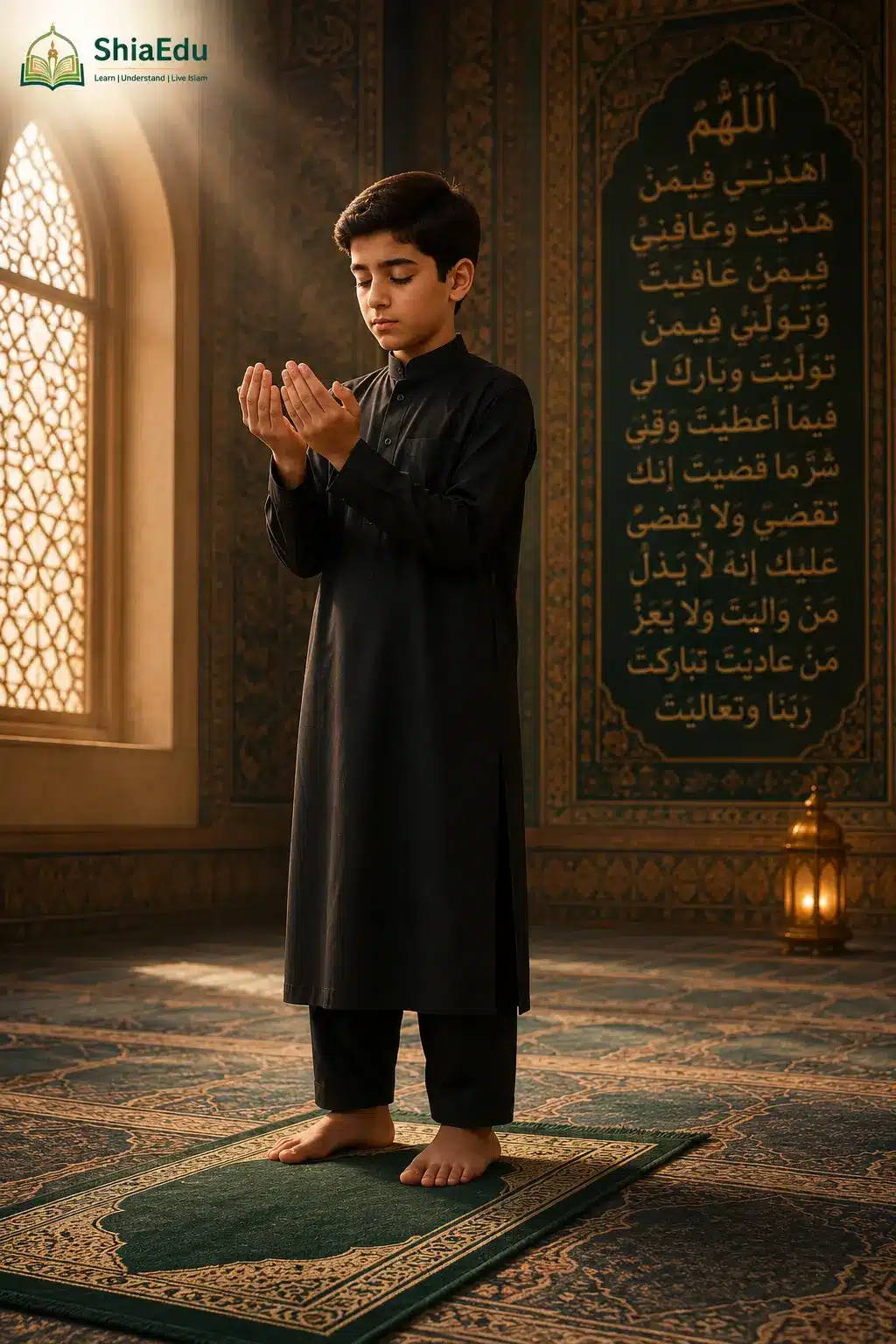 Raising hands in Qunut dua during Shia Namaz