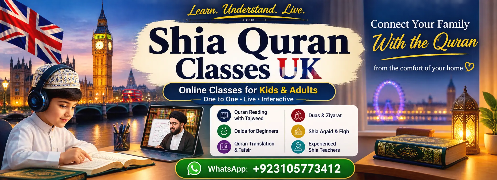 Shia Online Quran Classes In UK - Live Online Learning With Certified Shia Scholars